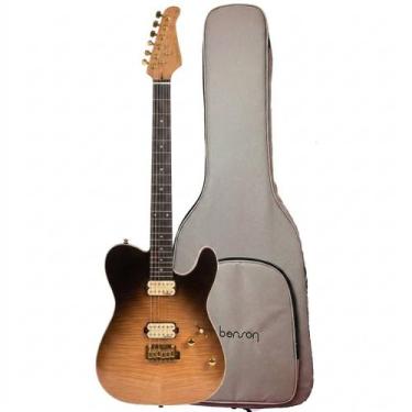Imagem de Guitarra benson hardy t modern m5 hh charcoal black gold