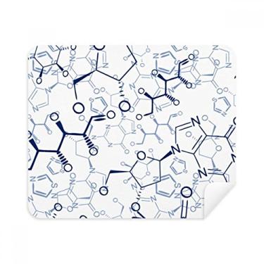 Imagem de Pano de limpeza de estrutura molecular azul checal limpador de tela 2 peças tecido de camurça