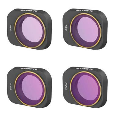 Imagem de Kit com 4 Filtros ND 4/8/16/32 para Drone DJI Mini 3 e 3 Pro - Sunnyli