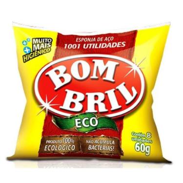 Imagem de Lã de Aço (Esponja ) Bombril Eco Pct/8x60g - 100% Ecológico. Não acumu