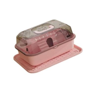 Imagem de Generic HAMSTER HOUSE PEQUENO ANIMAIS CASA de ENTREGADO VENTAÇÃO de INÍCILA CABINE CABINE HAMSTER CASO AO ANTERIOR CAGA DO SLEEMENTO de INÍCILA, Rosa