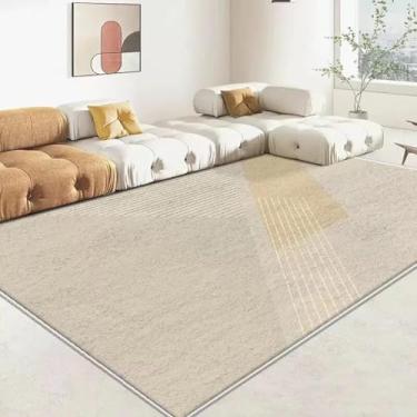 Imagem de Tapete moderno e luxuoso para sala de estar, estilo simples, mesas de centro, tapetes grandes para decoração de casa, cabeceira de quarto (180 x 280 cm)/sem fiapos 3)