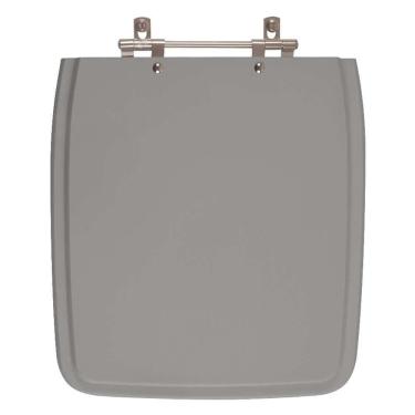 Imagem de Tampa De Vaso Sanitário Vila Rica Cinza Escuro Para Bacia Icasa