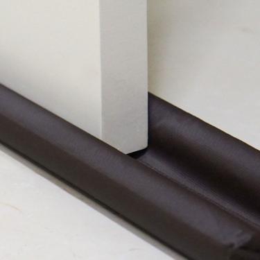 Imagem de Protetor De Porta Duplo 100cm 1 Peça De Vinila Bagun Impermeável 100% Policloreto - Marrom