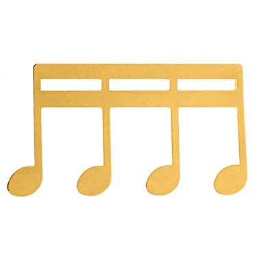 Imagem de Clipe de página portátil de clipe de clipe de música de metal clipe para guitarras Violinos Teclados performances de suporte brilhante (Ouro)