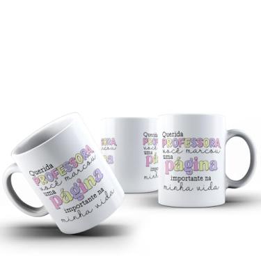 Imagem de Caneca Querida Professora você marcou uma pagina minha vida
