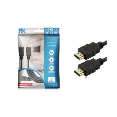 Imagem de Cabo Hdmi 5.00Mts 2.0 4K Pix Preto (30Awg)