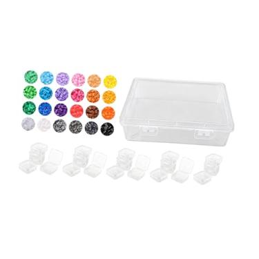 Imagem de Esquirla Kit de Miçangas Fusíveis de 2,6 mm para Meninas e Meninos a partir de 5 Anos - Artesanato e Decoração para Quartos Infantis Adultos - Multicolorido, 24 Cores