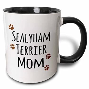 Imagem de 3dRose Caneca Sealyham Terrier Dog Mom, 325 ml, preta