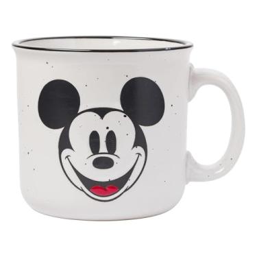 Imagem de Silver Buffalo Disney Mickey Smile Caneca de cerâmica resistente a cera, 590 ml