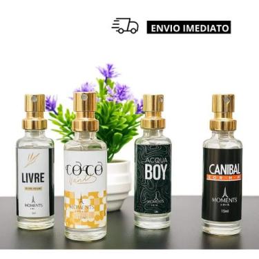 Imagem de Kit 04 Perfumes Importado Inspiração 15ml  Alta Fixação  Perfume Mascu