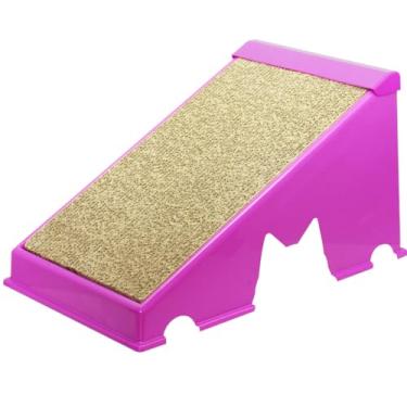 Imagem de arranhador para gato Interativo Anti Stress brinquedo rampa premium pet gatos(ROSA)
