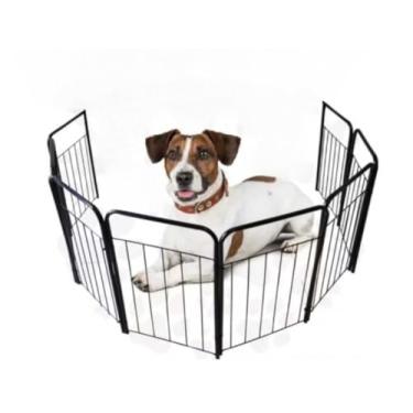 Imagem de Cercado Pet Cercadinho Para Cachorro Dobrável Portátil Módulos Grade Tela(8 Modulos)