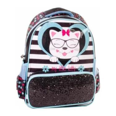 Imagem de Mochila Meninas Escolar Infantil Costas Gatinha Glitter G - My Little 