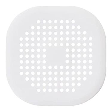 Imagem de 2 pe?as de extens?es de cabelo de drenagem de piso para chuveiro tamp?es de silicone para cabelo com ventosas para banheiros e cozinhas, brancas