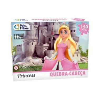 Imagem de Quebra Cabeça 150 Peças Princesa Jogo Criança Infantil - Paes E Filhos