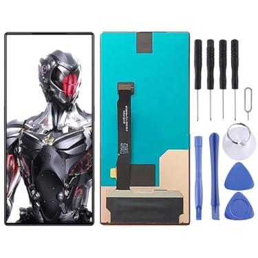 Imagem de YUNCHAO Acessórios telefônicos Material AMOLED Tela LCD para Zte Nubia Red Magic 8 Pro NX729J com Montagem Full (Black) Digitizer (preto) Substituição do telefone celular