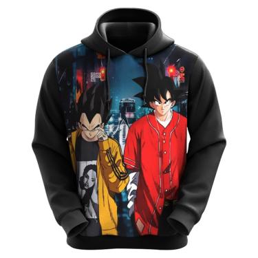 Imagem de Blusa Moletom Sublimação Blusão Full Print com Capuz Anime Novidade-Unissex