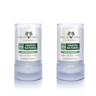 Imagem de 2 Desodorantes Cristal Natural 120g - Vegano, Sem Álcool