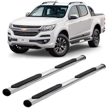Imagem de Estribo s10 2012 2013 2014 2015 a 2020 cabine dupla cromado - SOLAR
