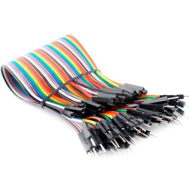 Imagem de Cabo Wire Jumper 20cm 40 Fios Macho-Fêmea Protoboard Arduino - BBACOME