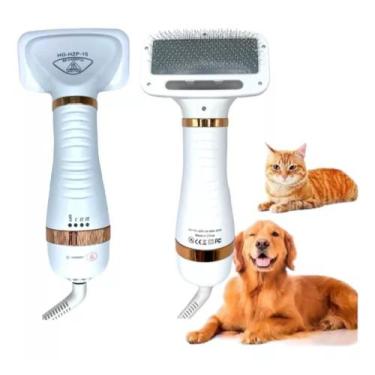 Imagem de Pente Secador Pet 2 Em 1 Silencioso Portátil Leve Soprador Cães e Gato
