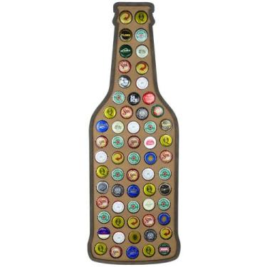 Imagem de Garrafa porta tampinha cerveja em mdf quadro decorativo - Carmisini