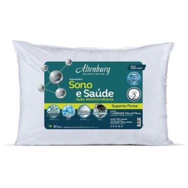 Imagem de Travesseiro Sono e Saúde Antibacteriano Altenburg Suporte Firme 