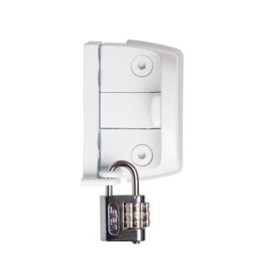 Imagem de Bate-Fecha V/A Cadeado Aluminio 1571 - 01 Unid. - DRT, BRANCO