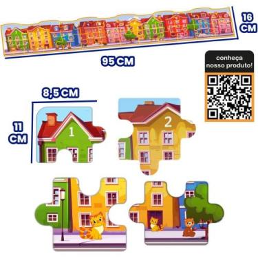 Imagem de QUEBRA-CABEÇA Cartonado Educativo Longo 24 Peças 95X16CM - Homeplay