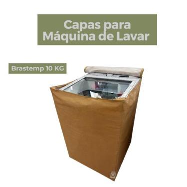 Imagem de Capa para máquina de lavar brastemp 10kg impermeável flex - Capas Flex