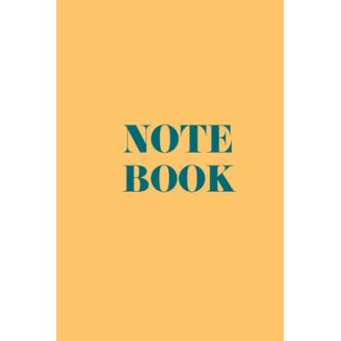 Imagem de The Biggest Notebook 700 Pages Lined 6x9 inch Simply font Basic Design Everyday life : writing jotting work for and Adult College school men women: Yellow with Blue Text