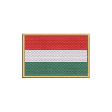 Imagem de BP0406-021 Hungria Patch Bordado 10,2×6,8cm (D-Arquivo Matriz para bordar.)