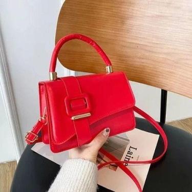 Imagem de Bolsa Feminina Transversal ~~ Fivela Crossbody Luxo - Unistar, Azul