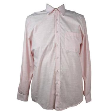 Imagem de Camisa Social Masculina 5 Rosa ML ZUZA Plus Size Algodão 100%