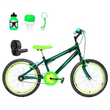 Imagem de Bicicleta Aro 20 Aero + Kit Passeio Verde Escuro