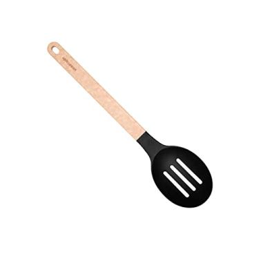 Imagem de Epicurean Utensílios de cozinha da série Gourmet da Cutting Surfaces, sistema operacional, cabeça de nylon preto com alça natural