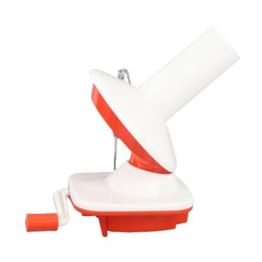 Imagem de Zhjvihx Enrolador de Bola de Fios Operados à Mão, Enrolador de lã do Fio para tricô e crochê Com Grampos de Cabeça Destacável 4,5cm Compacto de Mesa de Mesa e Metal Compacto Leve