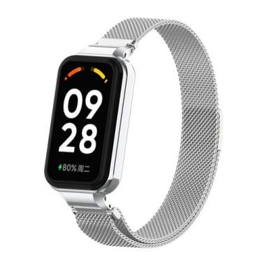 Imagem de Xiaomi Mi Band 8 9 Active Milanese Pulseira De Metal Magnética De Subs