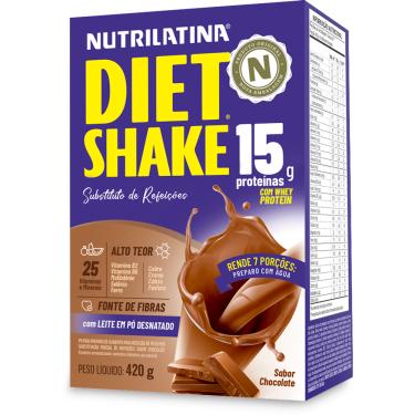 Imagem de DIET SHAKE CHOCOLATE Nutrilatina 420g 