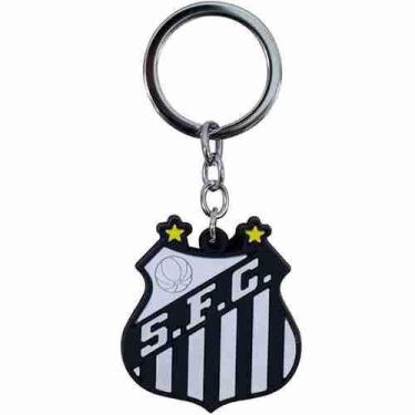 Imagem de Chaveiro De Borracha Com Brasão De Time - Santos - Mileno