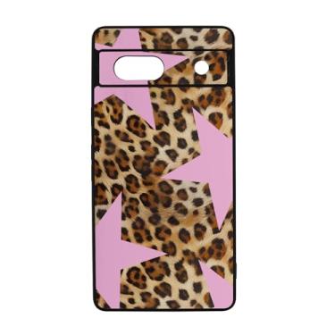 Imagem de qizjio Capa de telefone com estampa de chita à prova de choque leopardo Y2K Star capa de telefone para Google Pixel 7A