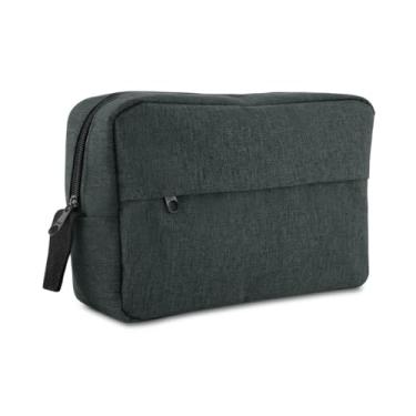 Imagem de Nécessaire De 3 Litros Para o Dia a Dia e Treinos em Poliéster 300D, Estojo de Toilette com Compartimento Frontal Com Alça Para Transporte e Zíper Compartimentos (Preto)