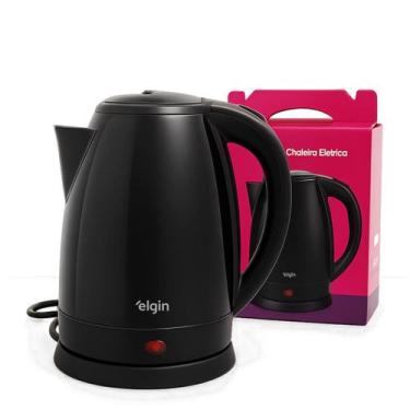 Imagem de Chaleira Elétrica 2 Litros Elgin Preta Aço Inox - 220V