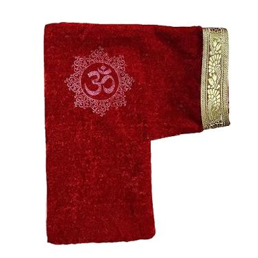 Imagem de Shoppersduniya Bolsa Japa Mala Gomukhi para grânulos Chanting-Japa (pacote com 1, vermelho)
