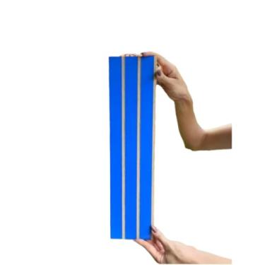 Imagem de Kit 100 Placas Painel Ripado Revestimento de Parede MDF 45x11 Decorativo Moderno Envio Imediato (Kit - 100 Placas,Azul Escuro)