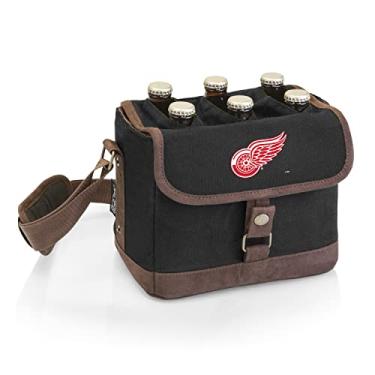Imagem de PICNIC TIME NHL Detroit Red Wings Beer Caddy - Bolsa térmica de cerveja com abridor - Pacote com 6 refrigeradores - Presentes para amantes de cerveja