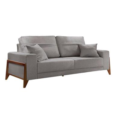 Imagem de Sofá 3 Lugares Living Linho M-130 Martins Cinza
