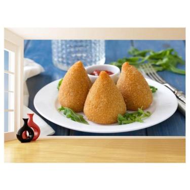 Imagem de Papel De Parede 3D Alimentos Salgados Coxinha 3,5M Al494 - Você Decora