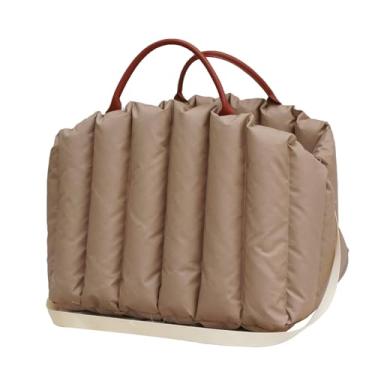 Imagem de Ninho de Assento para Carro Portátil Pet Porta-Cachorro Cão Pequeno Gato Viagem Inverno Quente Tecido Oxford Alça PU Uso em e Casa